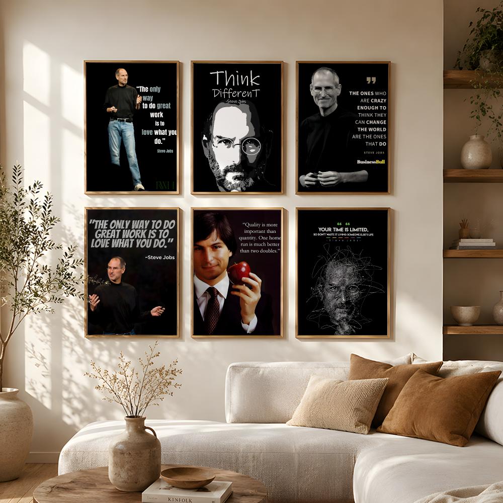 Home Decor Jobs - 스티브 잡스 명언 포스터 자체 접착