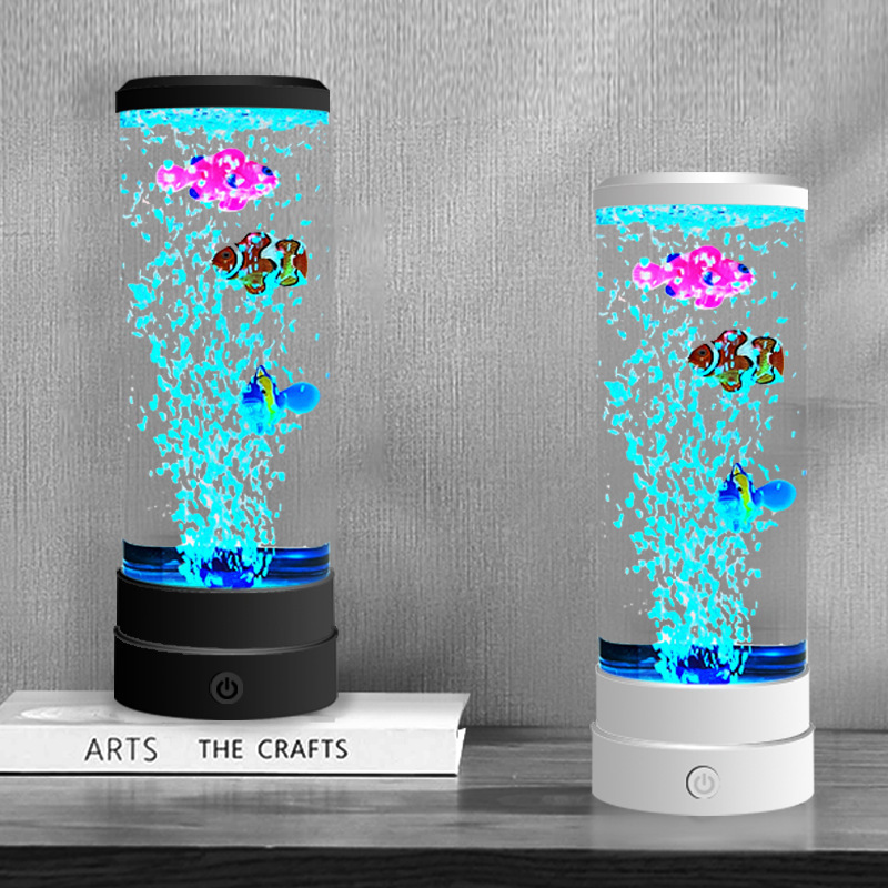 Home Decor For Birthday - 시뮬레이션 LED 멀티 컬러 버블 피쉬