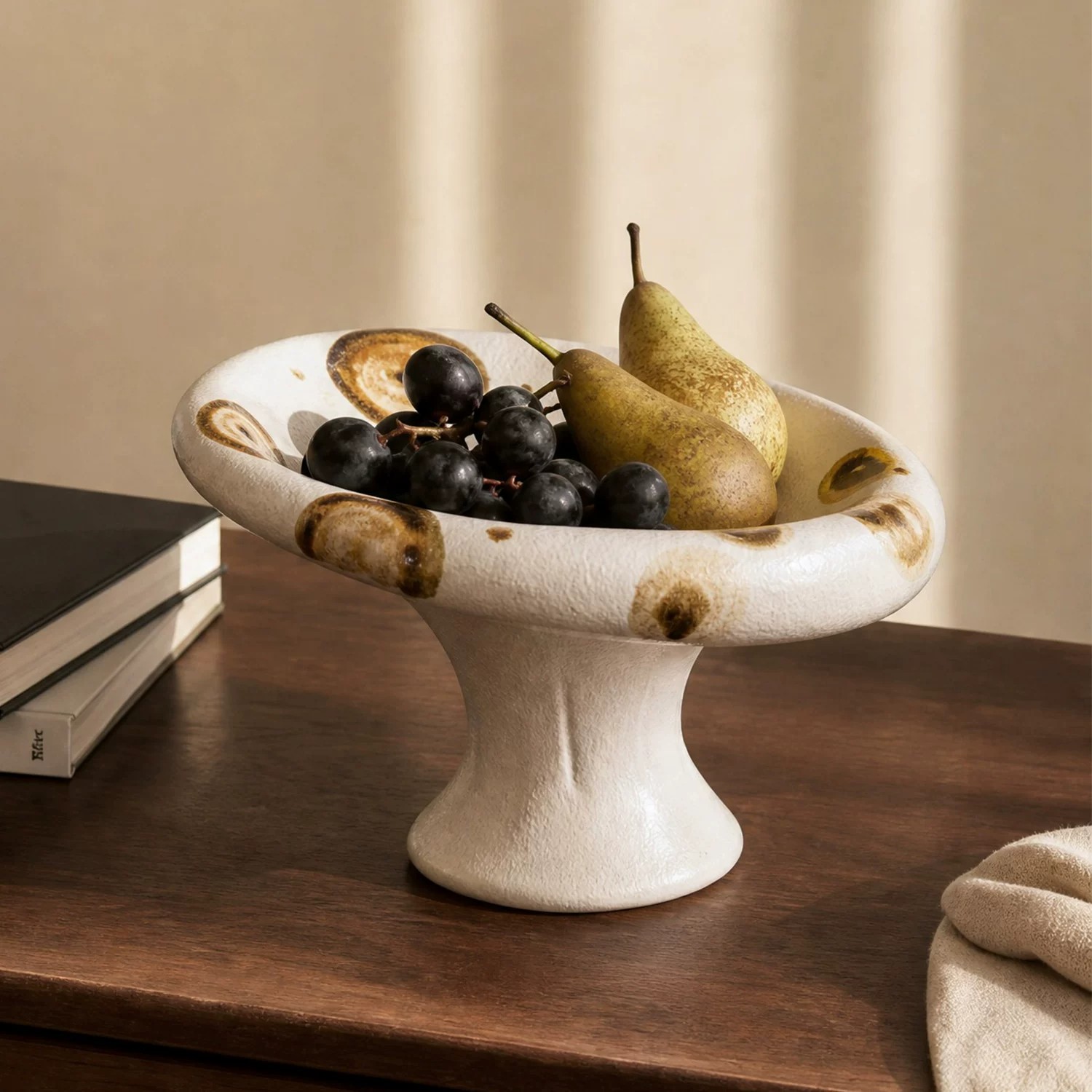 Home Decor Exhibition - 북유럽풍 세라믹 받침대 과일 그릇 아트