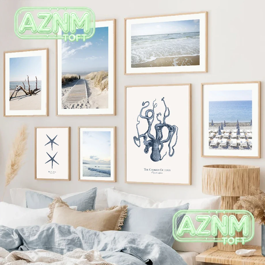 Sand Art Picture - 벽 장식 캔버스 그림 바다 해변