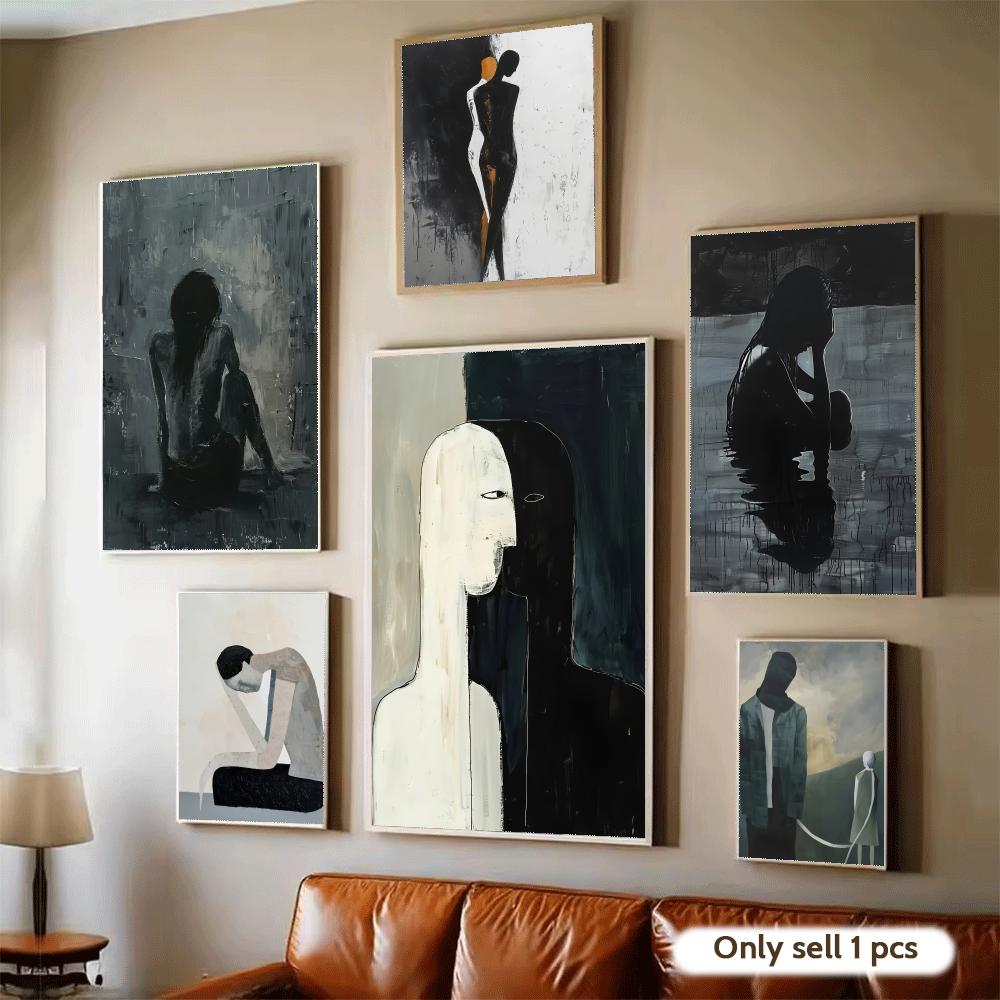 Home Decor Design Ideas - 어두운 그림 예술 디자인 포스터 침실