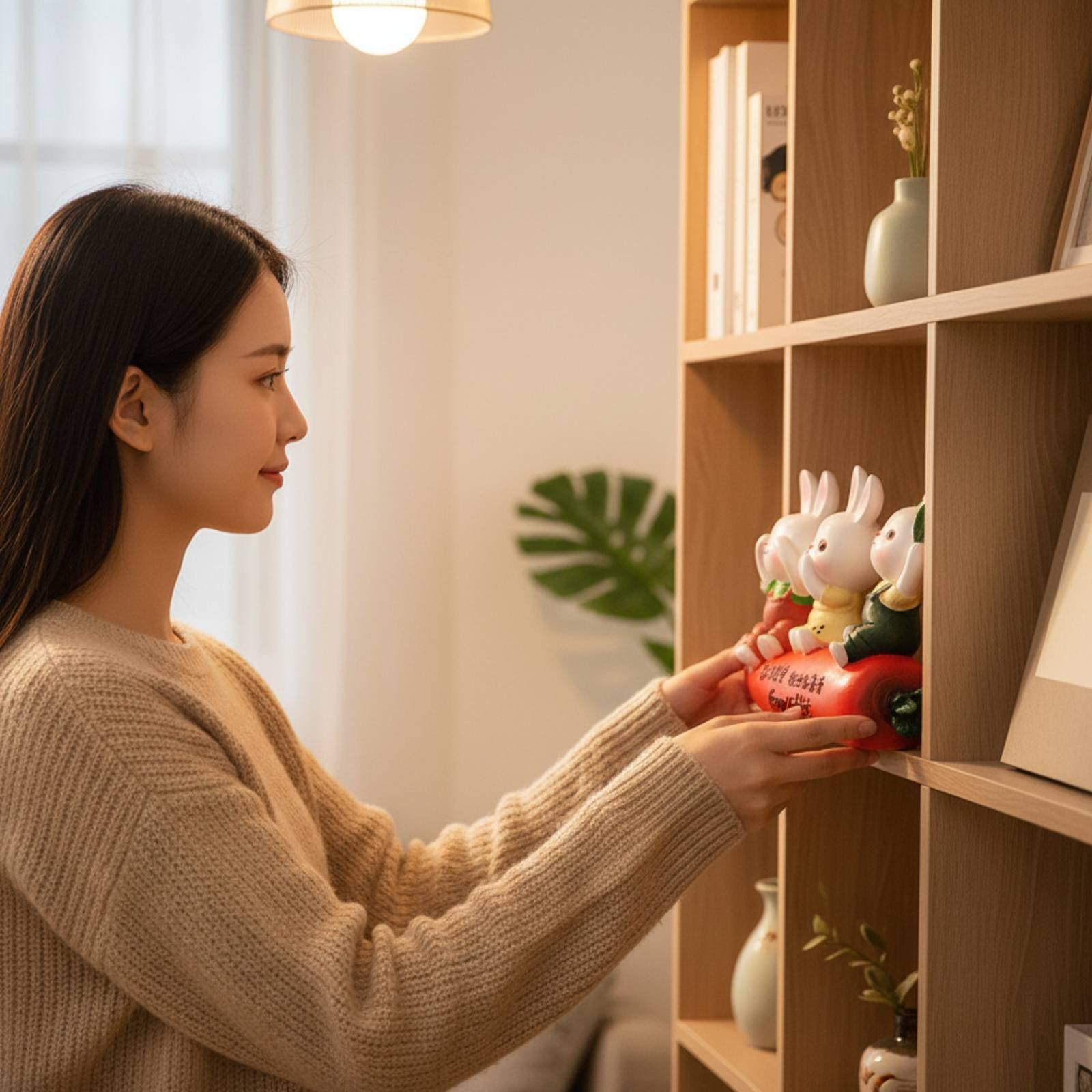 Home Decor Design Ideas - 레진 토끼 조각상 유럽풍 디자인 토끼