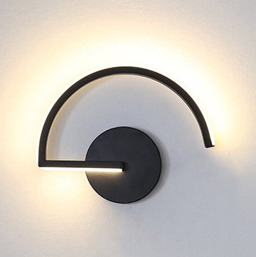 Home Decor On Wall - 현대적인 북유럽 LED 벽등, 미니멀리스트 블랙