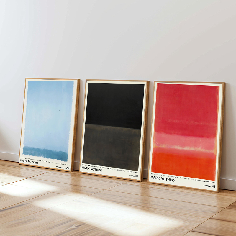 Home Decor Exhibition - 빈티지 미니멀리스트 마크 로스코 캔버스 페인팅