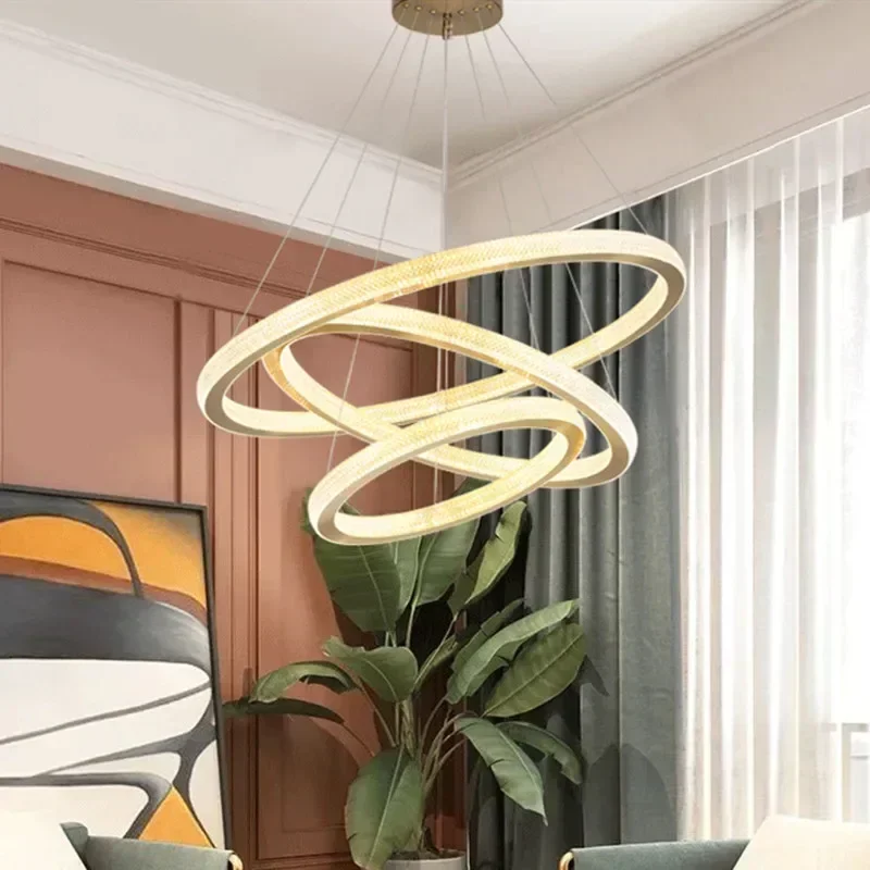 Home Decor Exhibition - 모던 원형 럭셔리 크리스탈 LED 펜던트
