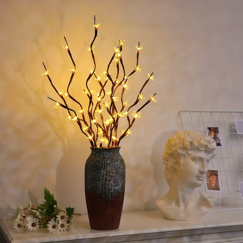 Home Decor Outdoor - 1/2PC 20LED 벚꽃 나무 가지 조명