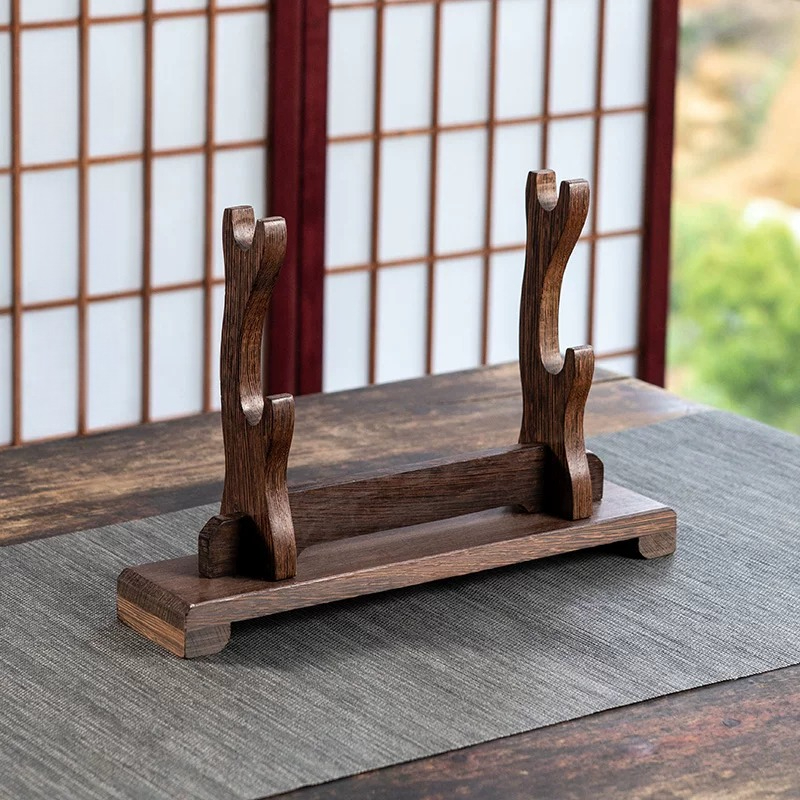 Home Decor Exhibition - 웬지 나무 검 전시대, 거실용 수직