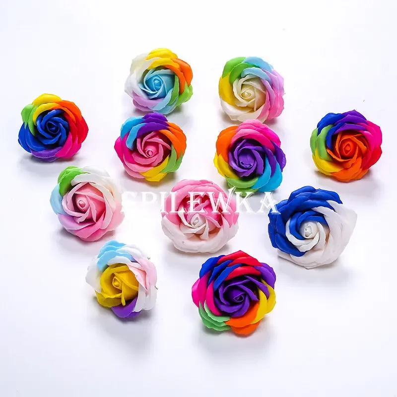 Home Decor For Birthday - Spilewka 6X7cm 화려한 장미 인공 꽃
