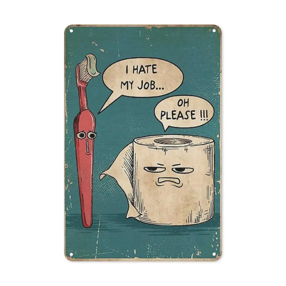 금속 간판 나는 직업이 싫다 오, 농담이 되는 말이야  - Home Decor Jobs 리뷰 및 가격