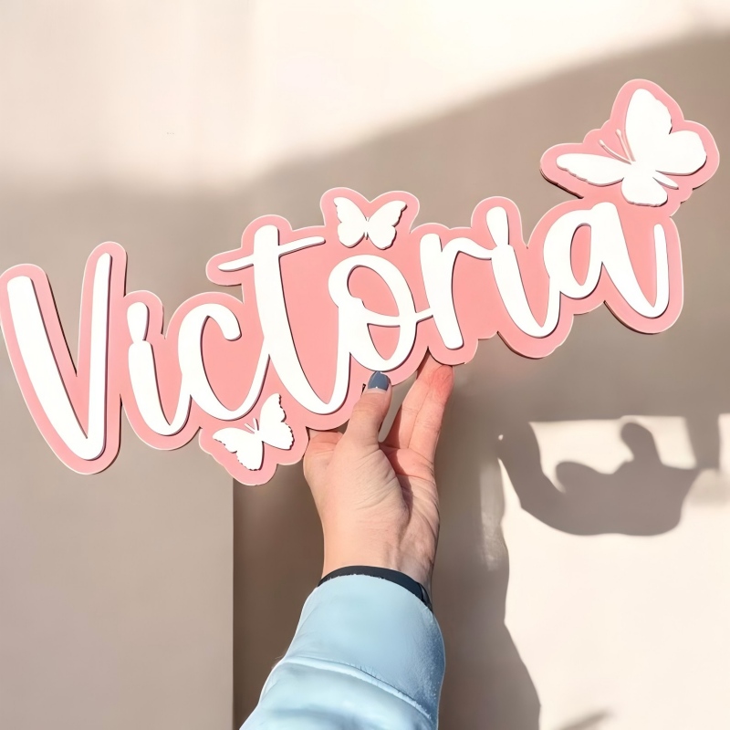 1Pc 사용자 정의 만화 나비 이름 나무 이름표, 홈  - Home Decor For Birthday 리뷰 및 가격