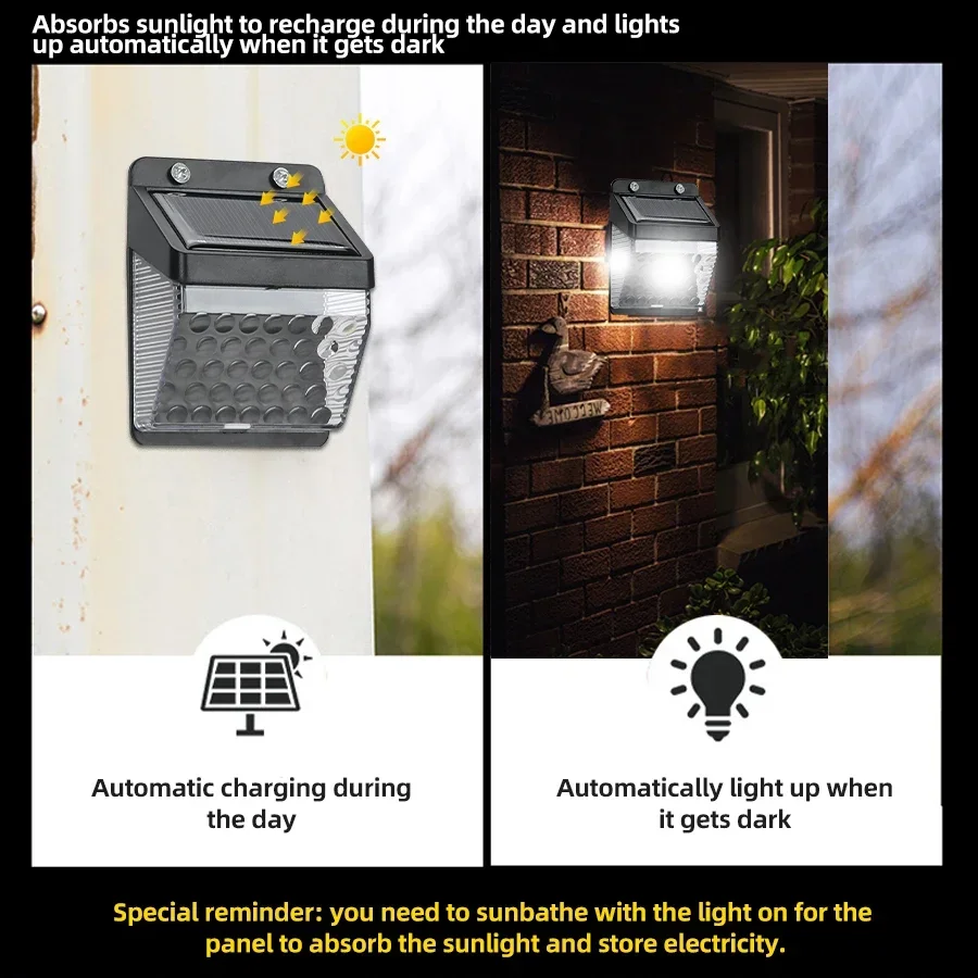 LED 태양광 조명 PIR 모션 센서 벽등 야외 태양광 - Home Decor Outdoor 리뷰 및 가격