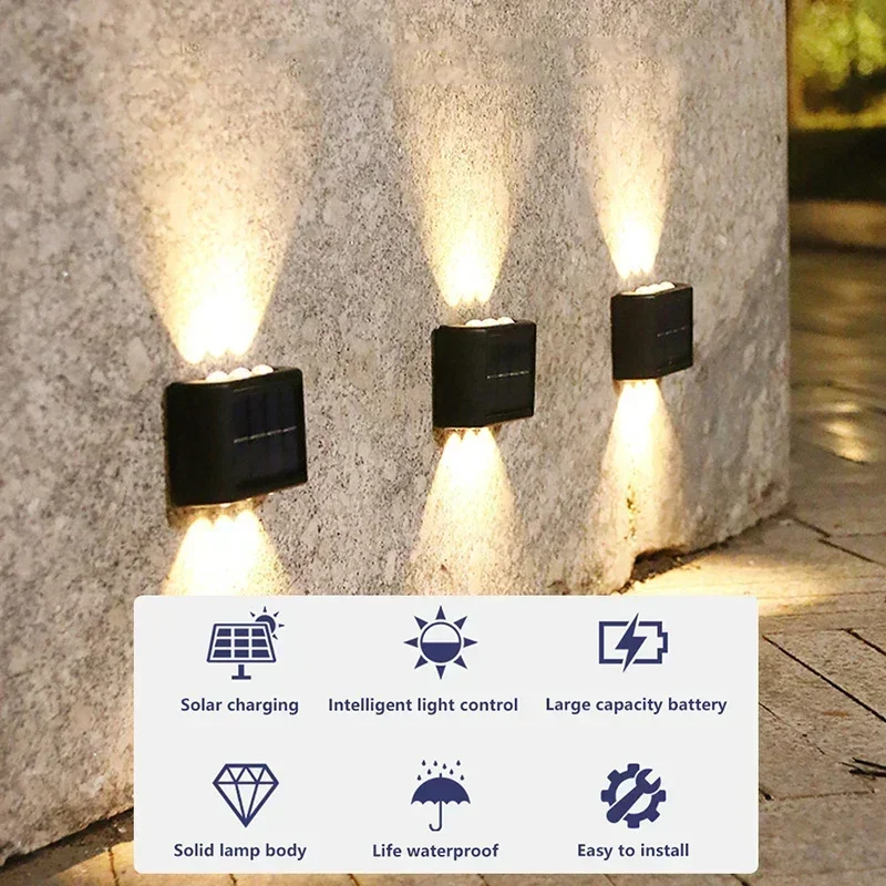 LED 태양광 조명 야외 방수 솔라 벽등 위아래 발광  - Home Decor Outdoor 리뷰 및 가격