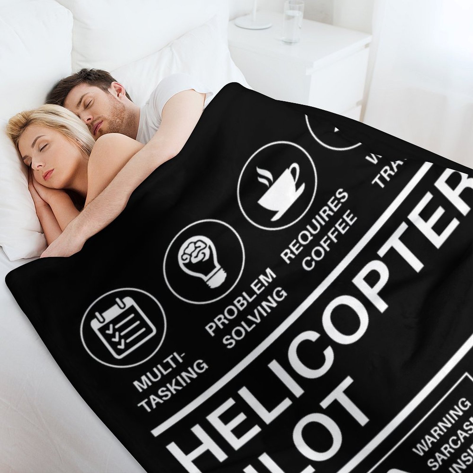 헬리콥터 조종사 멀티태스킹 인증 직업 선물용품 담요 장 - Home Decor Jobs 리뷰 및 가격