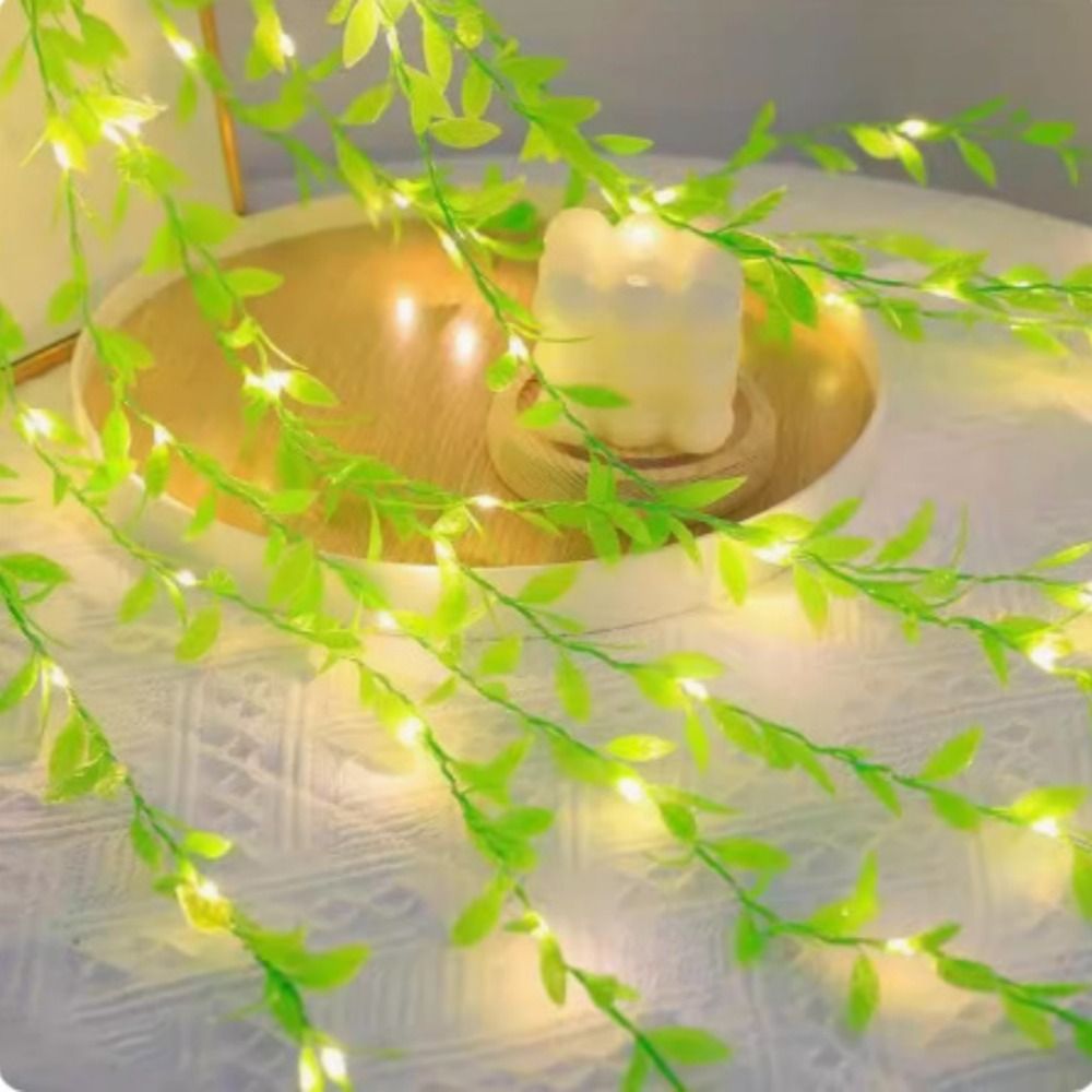 인공 식물 가랜드 인공 꽃 덩굴 조명 침실 파티 휴일  - Fairy Lights Bedroom 리뷰 및 가격