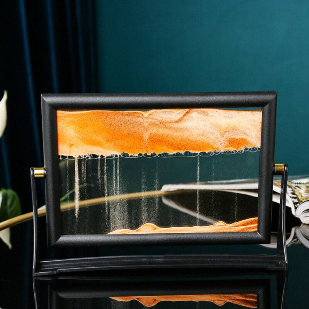 회전 가능한 모래 예술 그림 홈 데코 흐르는 모래 유리 - Sand Art Picture 리뷰 및 가격