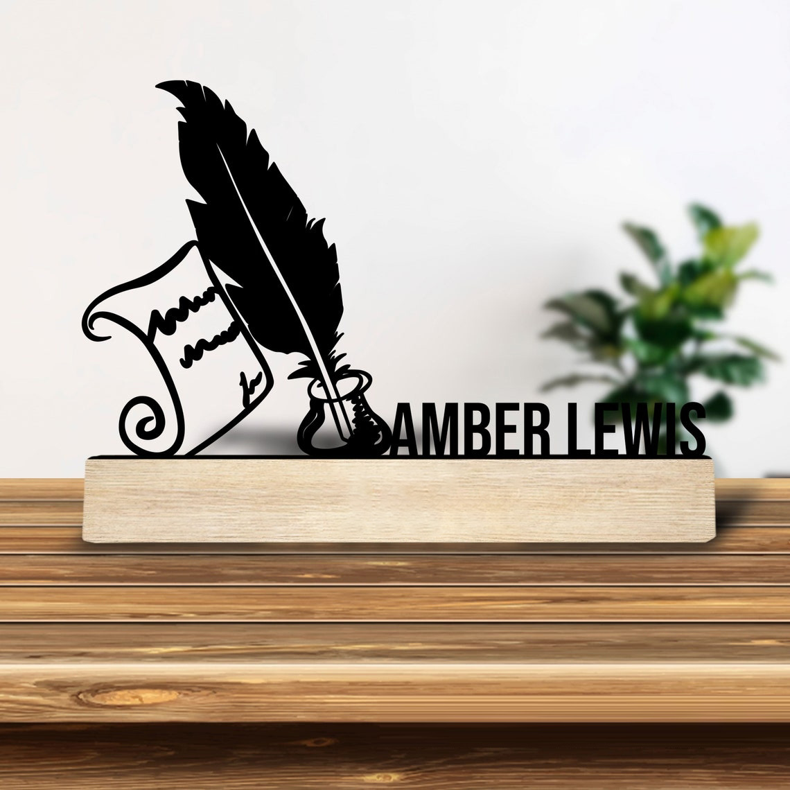 1개 맞춤형 레트로 철제 조각상 장식품, 나무 받침대가 - Home Decor Design Interior 리뷰 및 가격