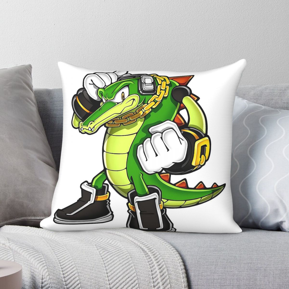 벡터 크로커다일 스퀘어 베개 커버 폴리에스테르 리넨 벨 - Home Decor Vector 리뷰 및 가격