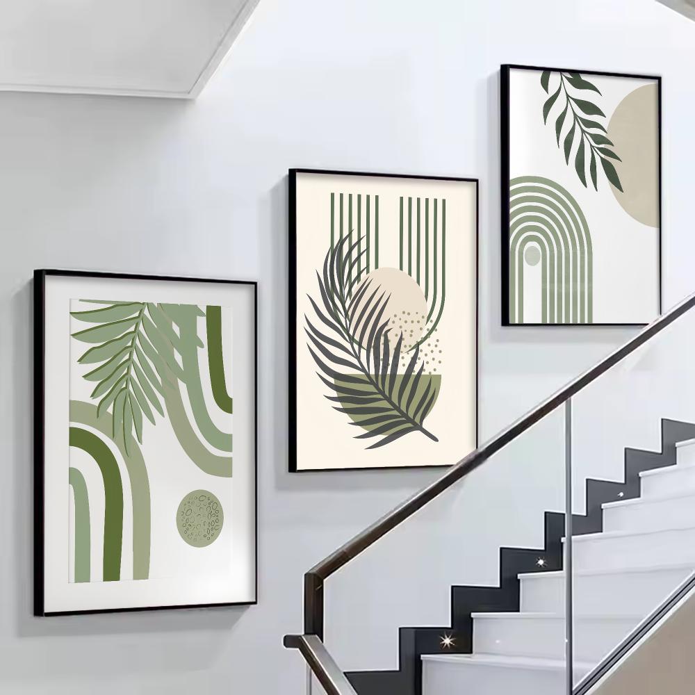 세이지 그린 HD 벽 아트 포스터, 미드 센추리 모던  - Home Decor Japandi Style 리뷰 및 가격