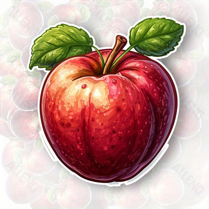 얼랑레드애플 벡터 아트 스티커 - 자동차, 트럭, 노트 - Home Decor Vector 리뷰 및 가격