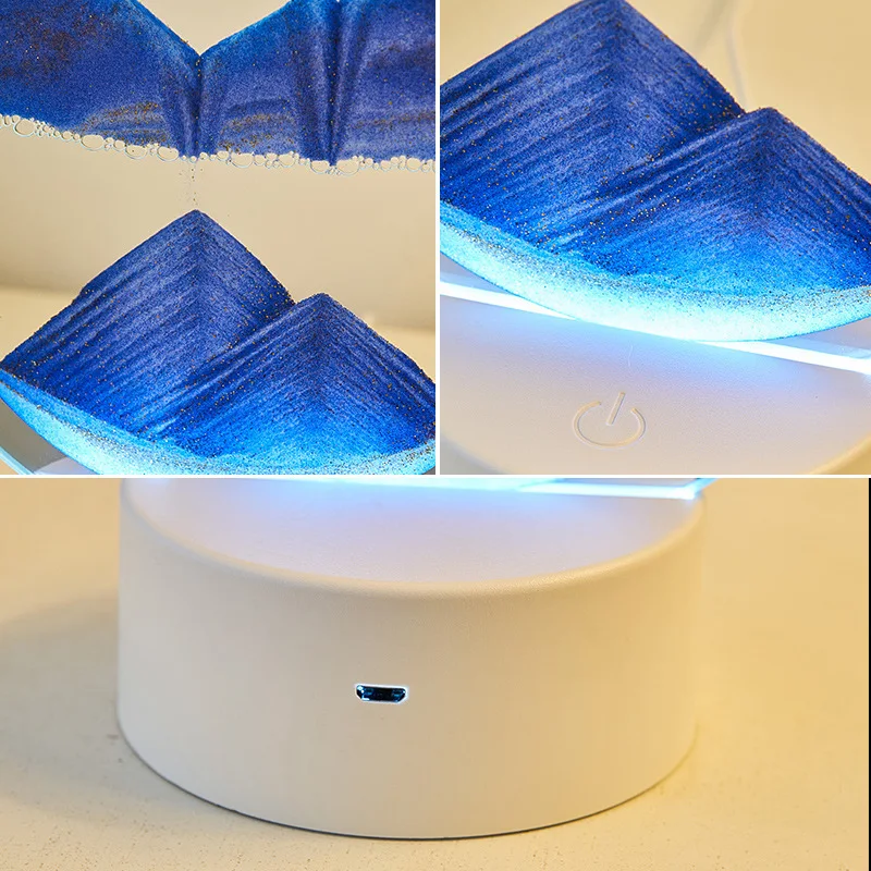 LED 16색 3D 모래시계 램프 RGB 모래 예술 프 - Sand Art Picture 리뷰 및 가격