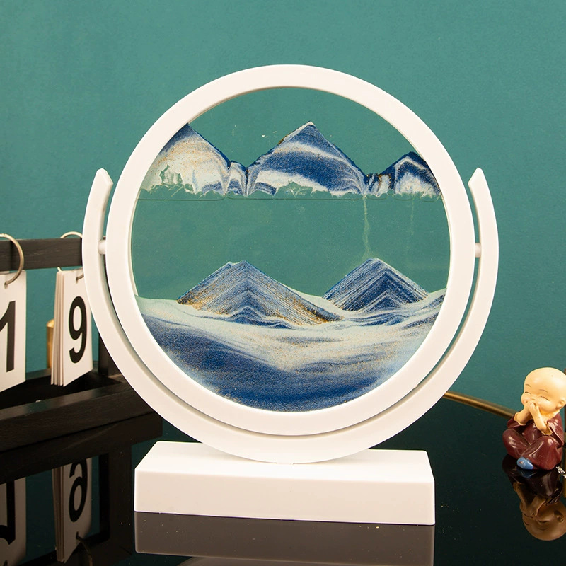 3D 모래시계 다이나믹 글라스 모래시계 사무실 장식 대 - Sand Art Picture 리뷰 및 가격