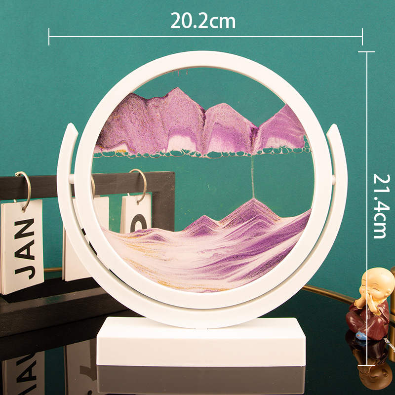 3D 모래시계 다이나믹 글라스 모래시계 사무실 장식 대 - Sand Art Picture 리뷰 및 가격
