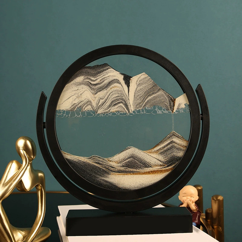 3D 모래시계 다이나믹 글라스 모래시계 사무실 장식 대 - Sand Art Picture 리뷰 및 가격