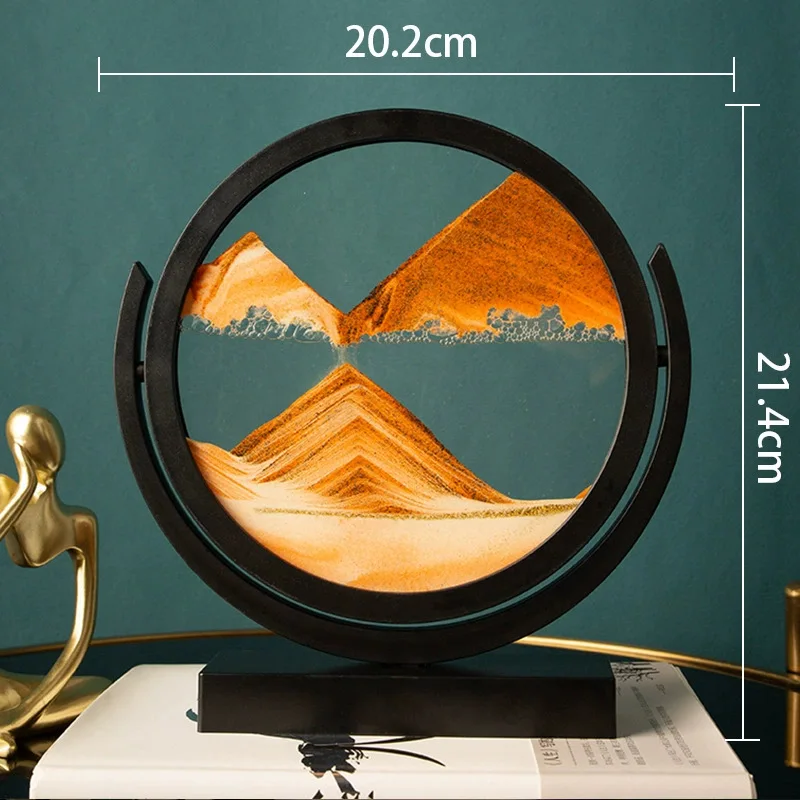 3D 모래시계 다이나믹 글라스 모래시계 사무실 장식 대 - Sand Art Picture 리뷰 및 가격