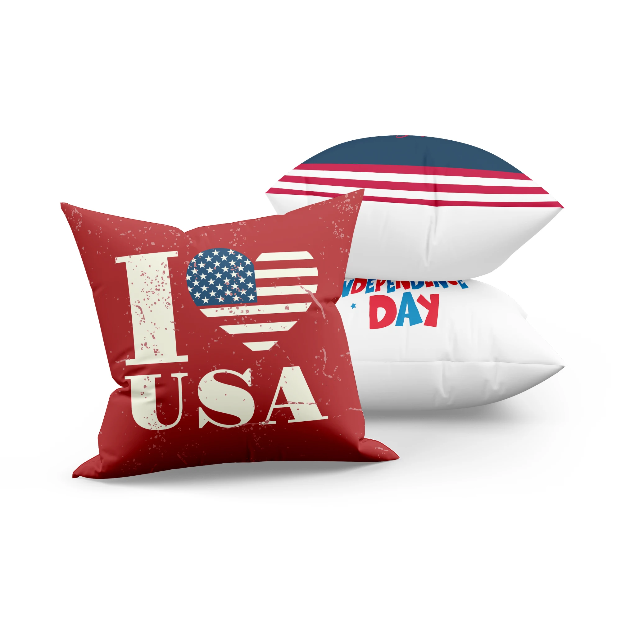 미국 독립기념일 시리즈 LOVE USA 프린트 스퀘어  - Home Decor Kuching 리뷰 및 가격