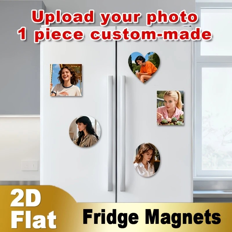 맞춤형 사진 냉장고 자석 2D 평면 개인화된 사진 냉장 - Home Decor Kitchen 리뷰 및 가격