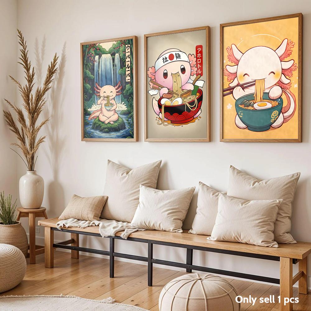 라면 아홀로틀 아트 디자인 포스터 침실 및 거실 홈 데 - Home Decor Design Ideas 리뷰 및 가격