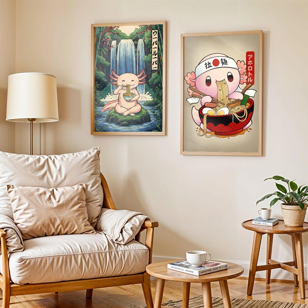 라면 아홀로틀 아트 디자인 포스터 침실 및 거실 홈 데 - Home Decor Design Ideas 리뷰 및 가격