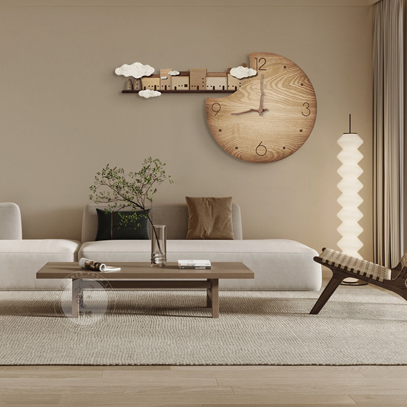자판디 스타일 나무결 무소음 벽시계 자연스러운 모던 디 - Home Decor Japandi Style 리뷰 및 가격