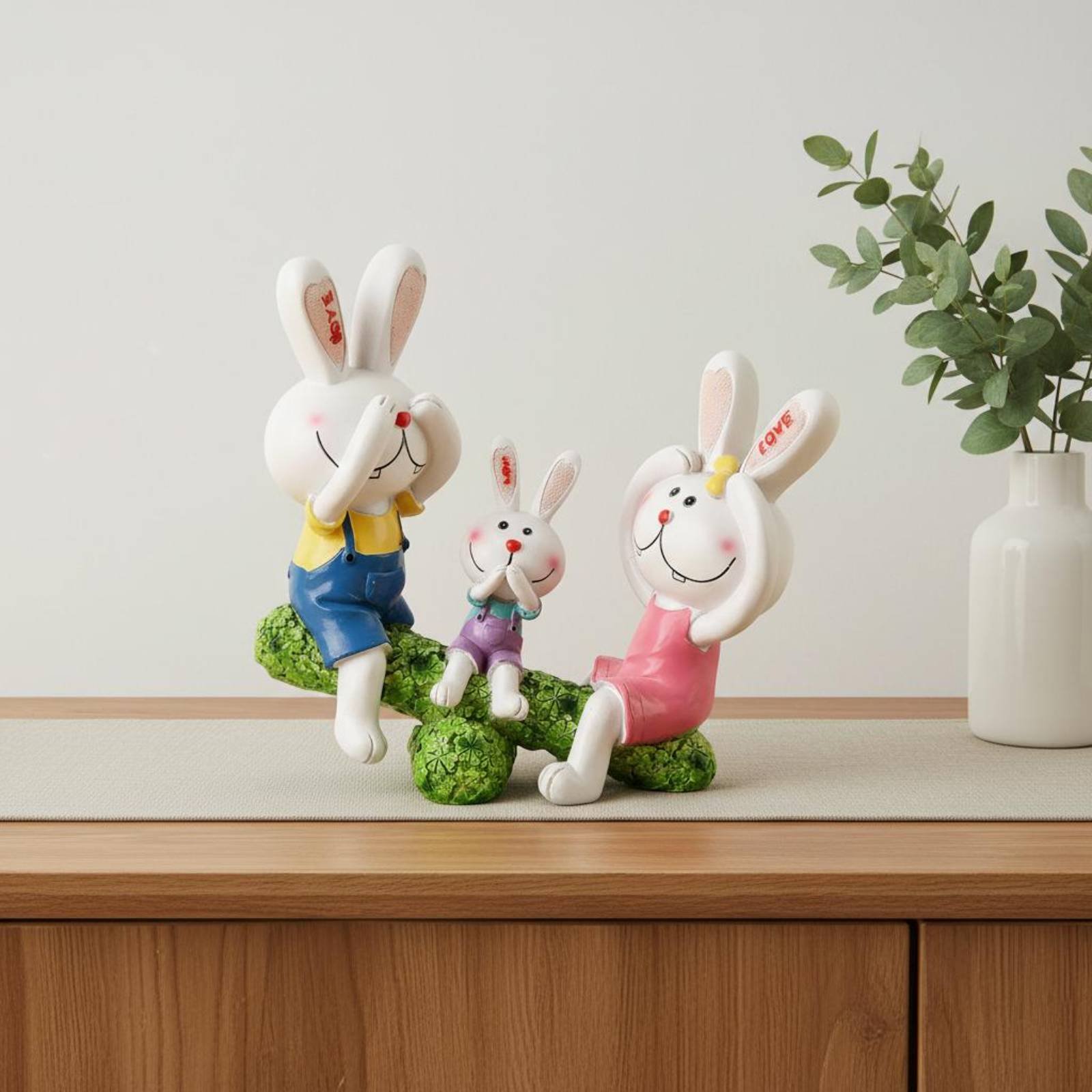 레진 토끼 조각상 유럽풍 디자인 토끼 피규어 토끼 장식 - Home Decor Design Ideas 리뷰 및 가격
