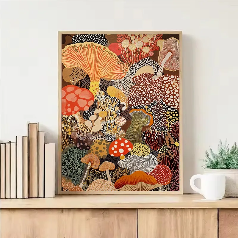야요이 쿠사마 무한한 세계 다채로운 해파리 꽃 포스터  - Home Decor Exhibition 리뷰 및 가격
