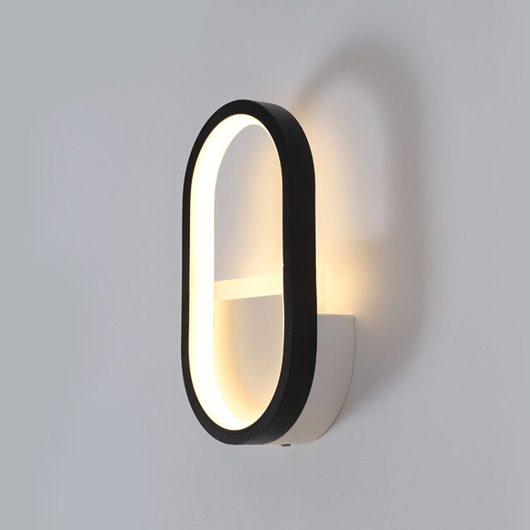 현대적인 북유럽 LED 벽등, 미니멀리스트 블랙 기하학 - Home Decor On Wall 리뷰 및 가격