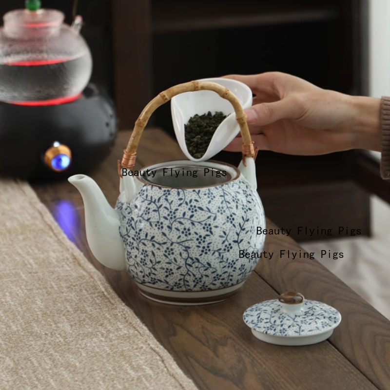 1100ml 세라믹 주전자 세라믹 일본식 차 주전자 필 - Home Decor Ikea 리뷰 및 가격