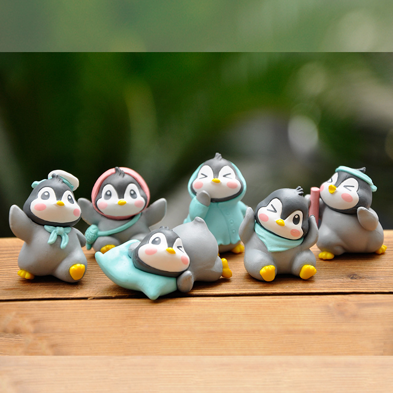 6 Pcs 만화 귀여운 펭귄 아기 동물 모델 크리 에이 - Home Decor Ikea 리뷰 및 가격