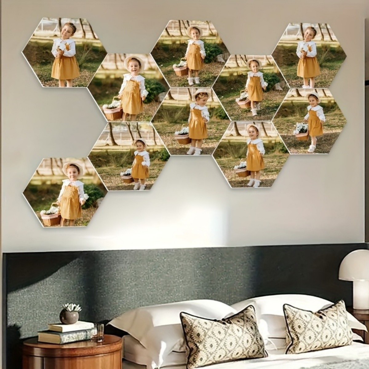 맞춤형 벽 장식 — 현대적인 육각형 사진 프린트. 다양 - Home Decor For Birthday 리뷰 및 가격
