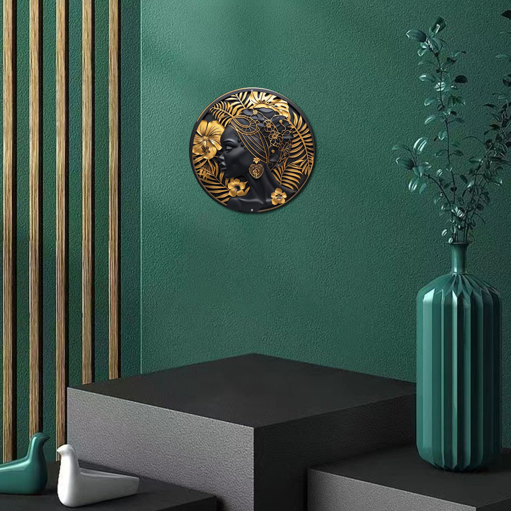 아프리카 마스크 테마 장식 금속 화환 사인, 2D 평면 - Home Decor Design Ideas 리뷰 및 가격