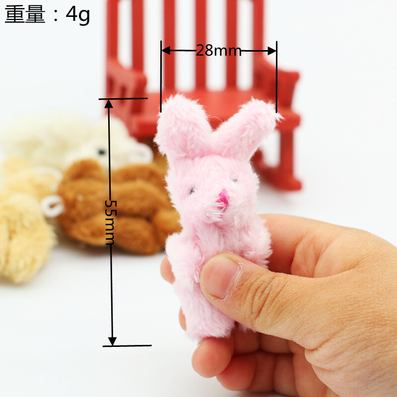1/6 인형 집 모피 토끼 곰 토끼 미니 동물 미니어처 - Home Decor Ikea 리뷰 및 가격