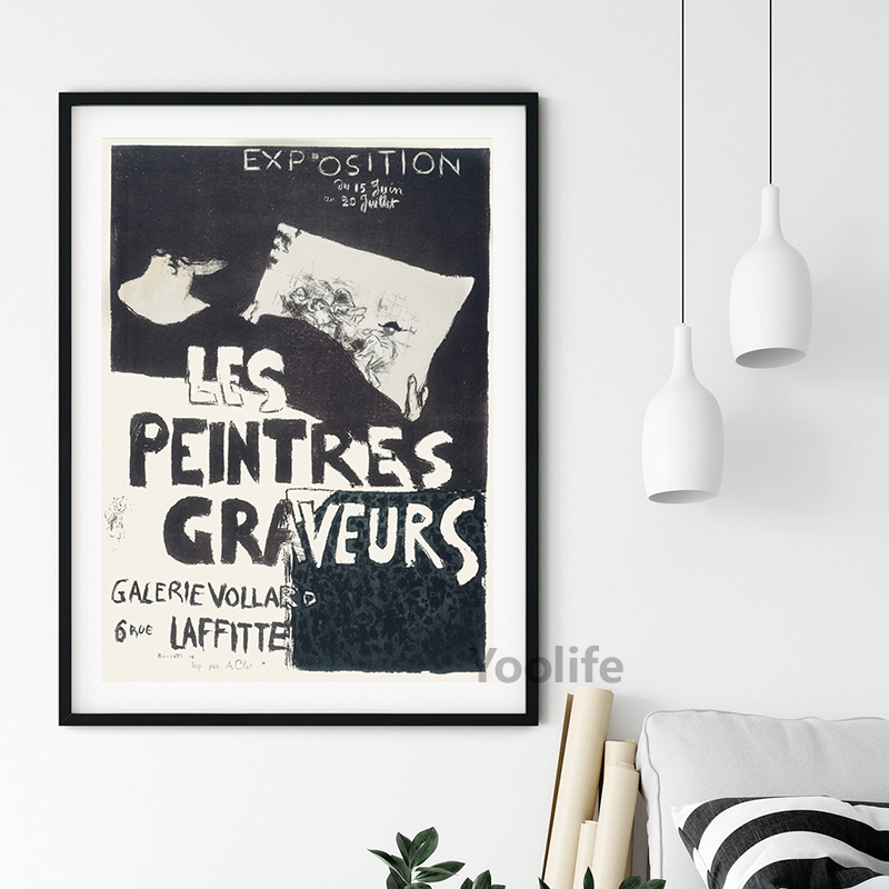 피에르 보나르 르 샤크 블랑 전시 포스터 밈 고양이 그 - Home Decor Exhibition 리뷰 및 가격
