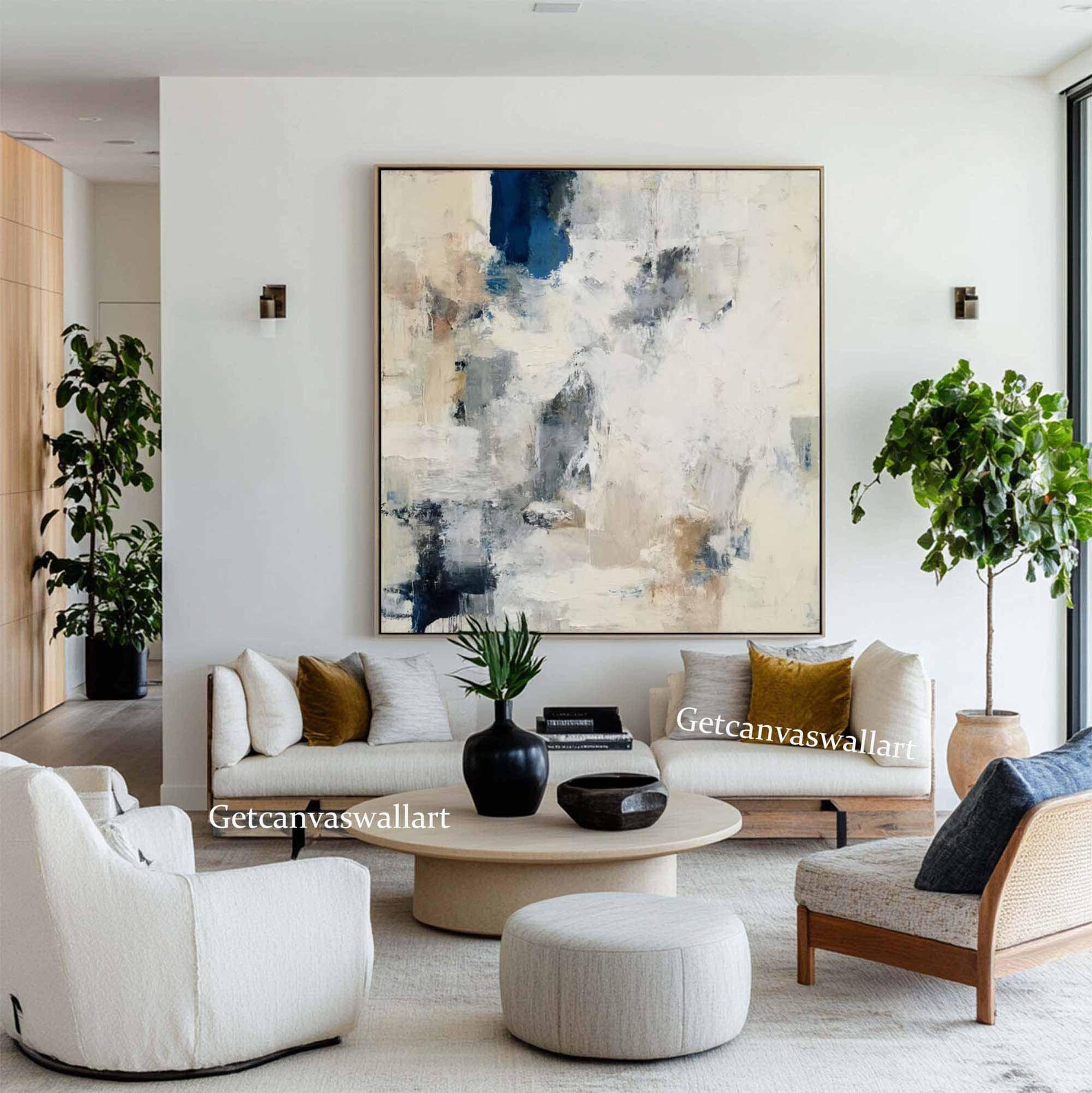 메헤미오 대형 재팬디 스타일 추상 수작업 유화 텍스처드 - Home Decor Japandi Style 리뷰 및 가격