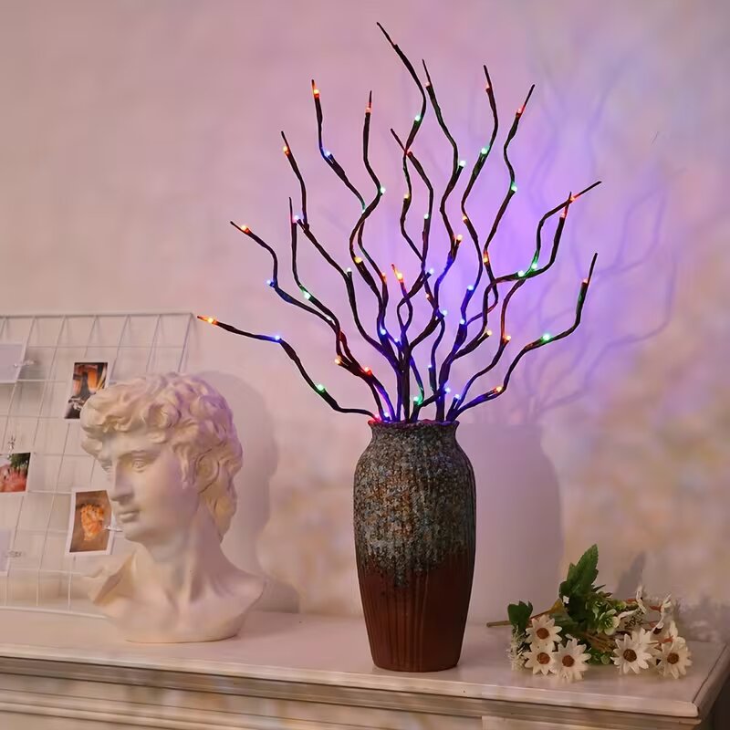 1/2PC 20LED 벚꽃 나무 가지 조명 실내외 홈  - Home Decor Outdoor 리뷰 및 가격