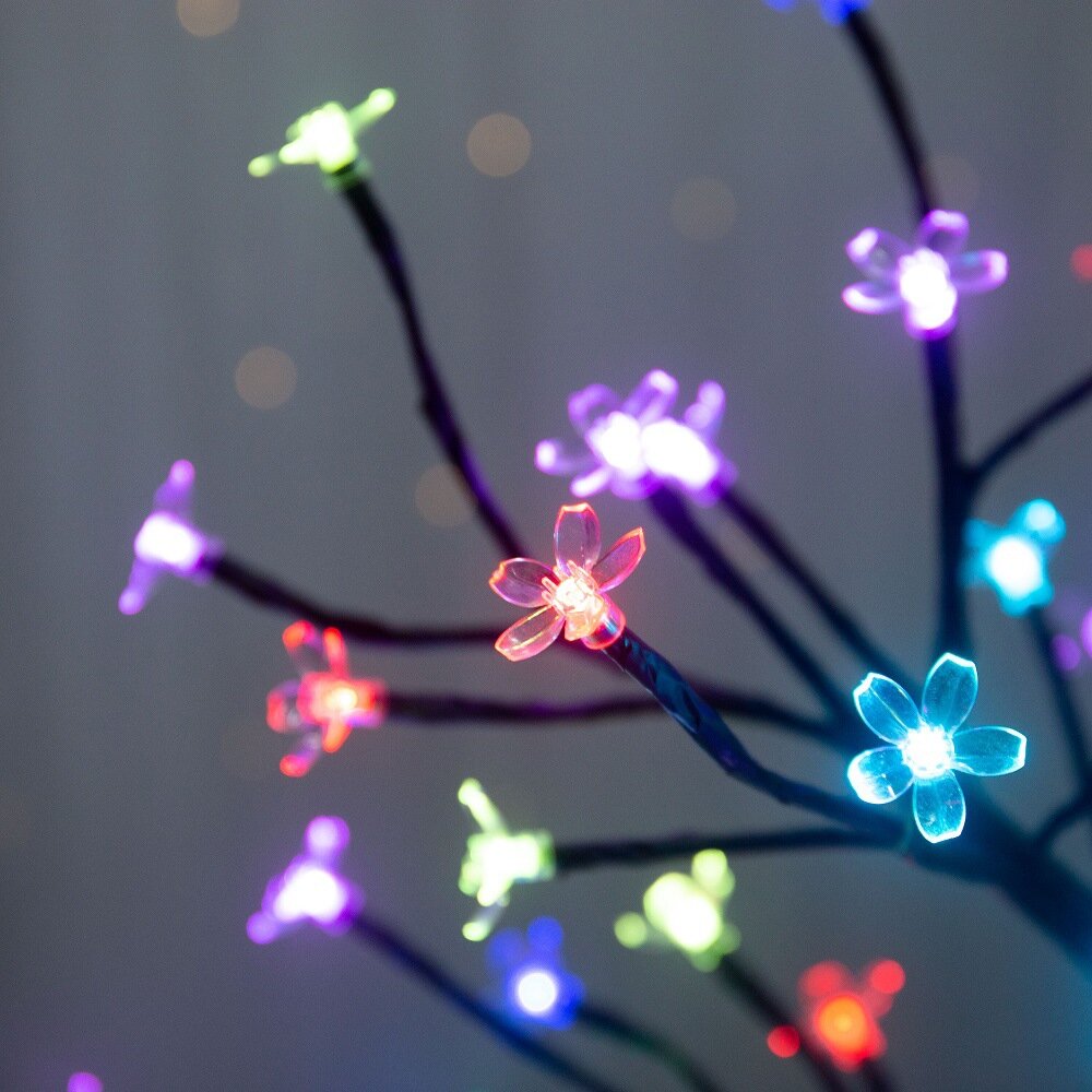 1/2PC 20LED 벚꽃 나무 가지 조명 실내외 홈  - Home Decor Outdoor 리뷰 및 가격