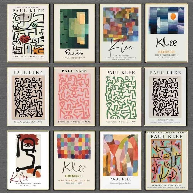 Paul Klee 전시 스타일 벽 예술 미니멀리스트 인 - Home Decor Exhibition 리뷰 및 가격