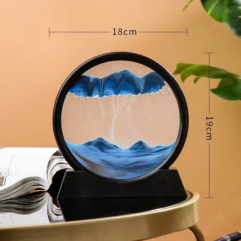 흐르는 모래시계 모래 예술 그림 유리 깊은 바다 풍경  - Sand Art Picture 리뷰 및 가격
