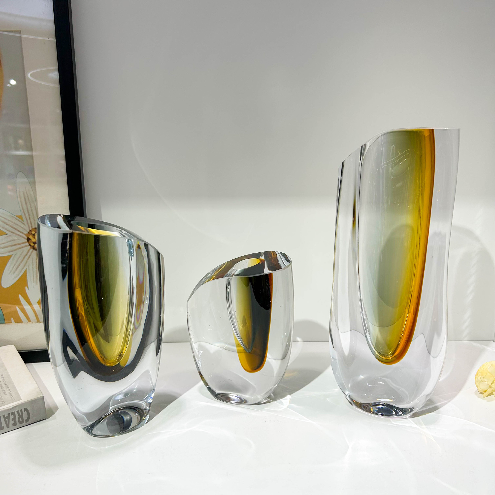 모던 심플 금박 대비 수제 꽃병 홈 아트 장식품 호텔  - Home Decor Exhibition 리뷰 및 가격