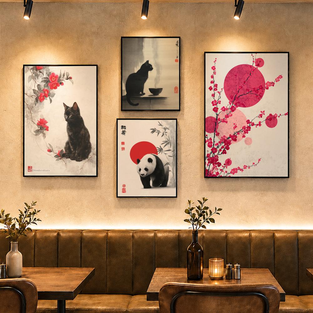 아트 스타일 J-JapandiS 포스터 빈티지 레트로  - Home Decor Japandi Style 리뷰 및 가격