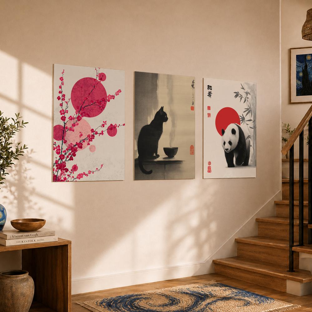 아트 스타일 J-JapandiS 포스터 빈티지 레트로  - Home Decor Japandi Style 리뷰 및 가격